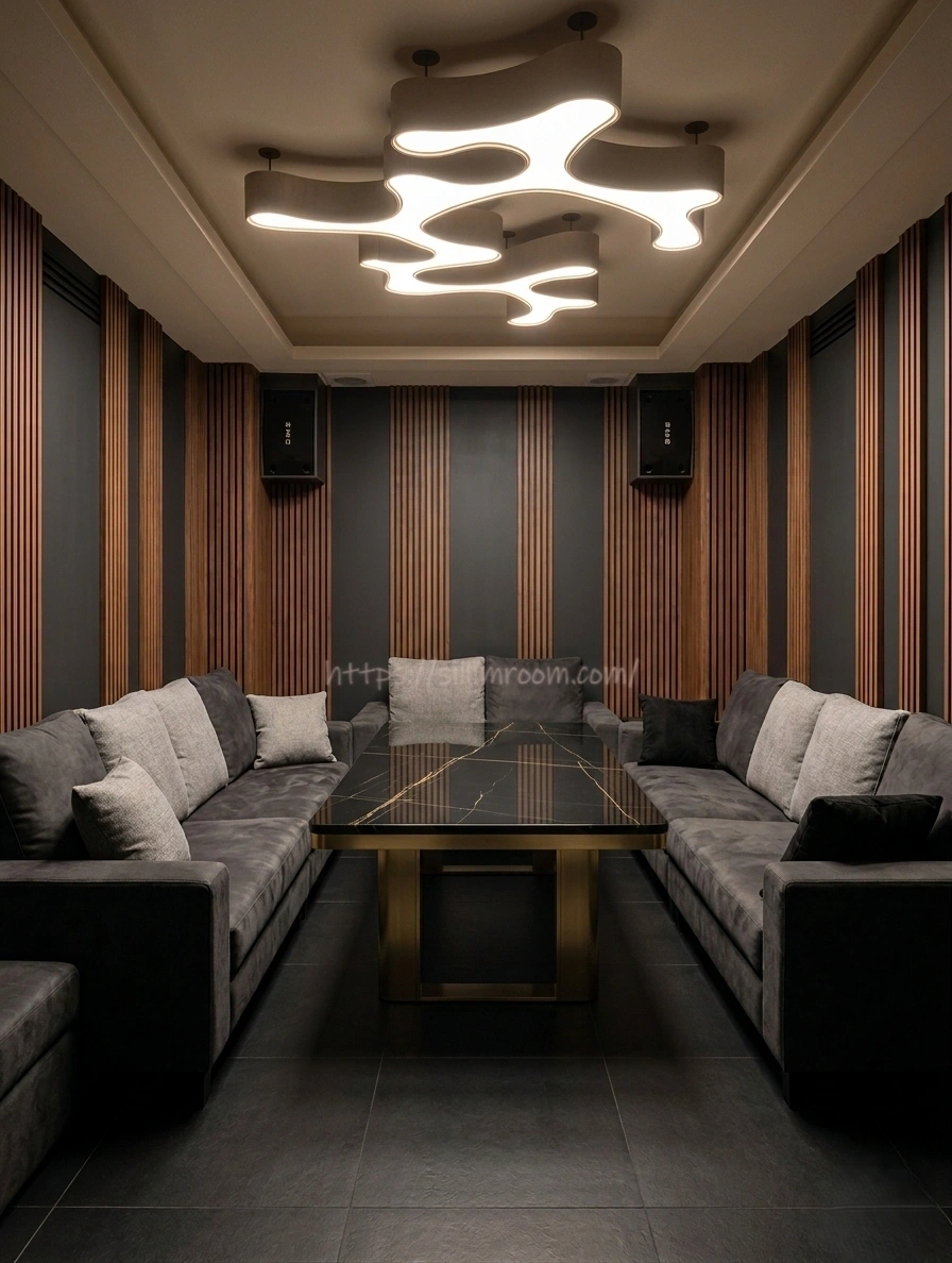 신림 노래방 모던한 룸 디자인